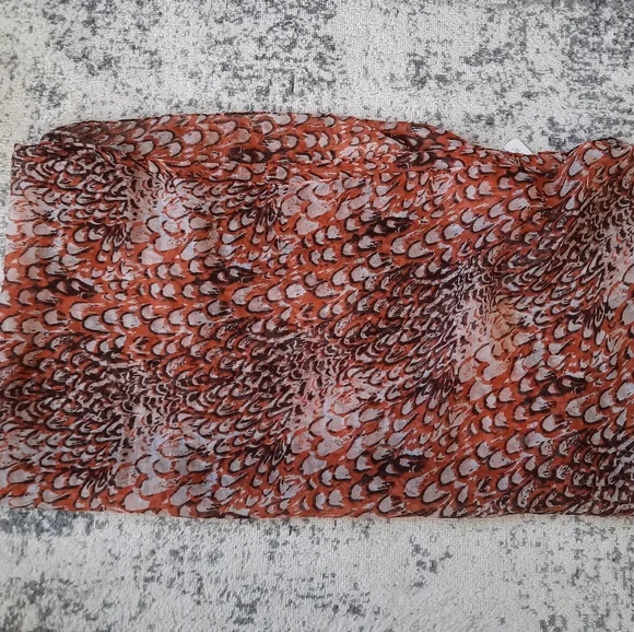 Charming Charlie Large Infinity Scarf Spring Summer Gold Thread - Picture 12 of 13